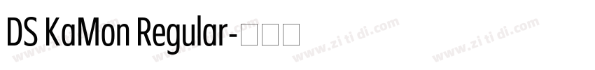 DS KaMon Regular字体转换